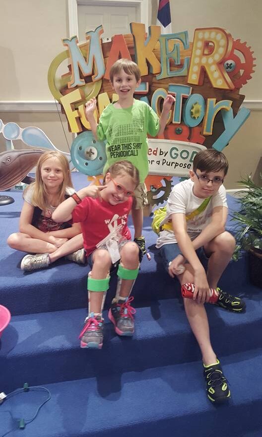 We have nine grandchildren. These four have special needs, all different. Three more grandchildren also with special needs. Our family gatherings are always "special" with unique diets, sensory limits to monitor, and mobility challenges.